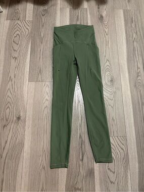 Lululemon Sage Green Nula Fabric Leggings Size 2